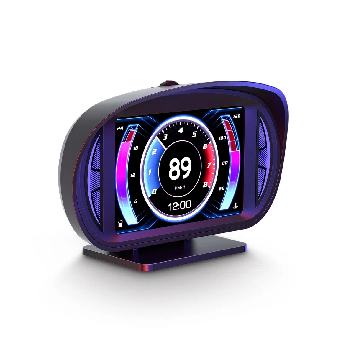 P2 HUD Car Head Up Display, tachimetro intelligente GPS con allarme di velocità eccessiva voltmetro avvertimento, HUD OBD2 plus GPS Dual System, applicabile a tutte le