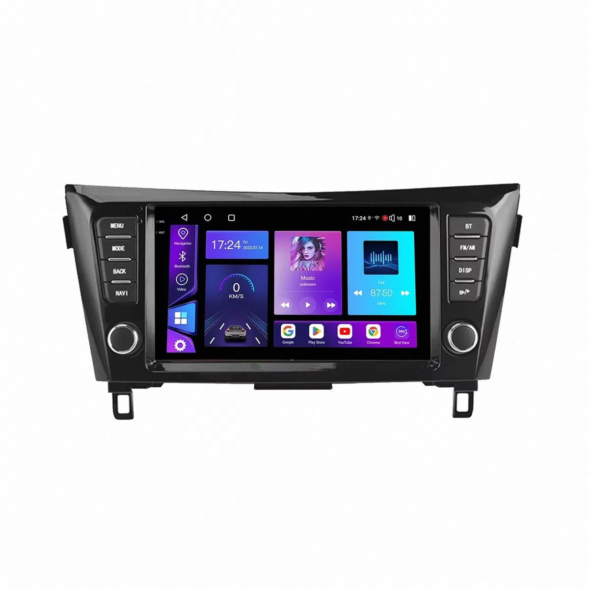 Radio Macchina Touch Screen per Nissan X-Trail 3 T32 Qashqai J11 2 2014-2020 Wireless Carplay Android Auto Stereo Auto Bluetooth Ips con Pantalla Táctil con Gps, 8 Nucleo 6G+128G