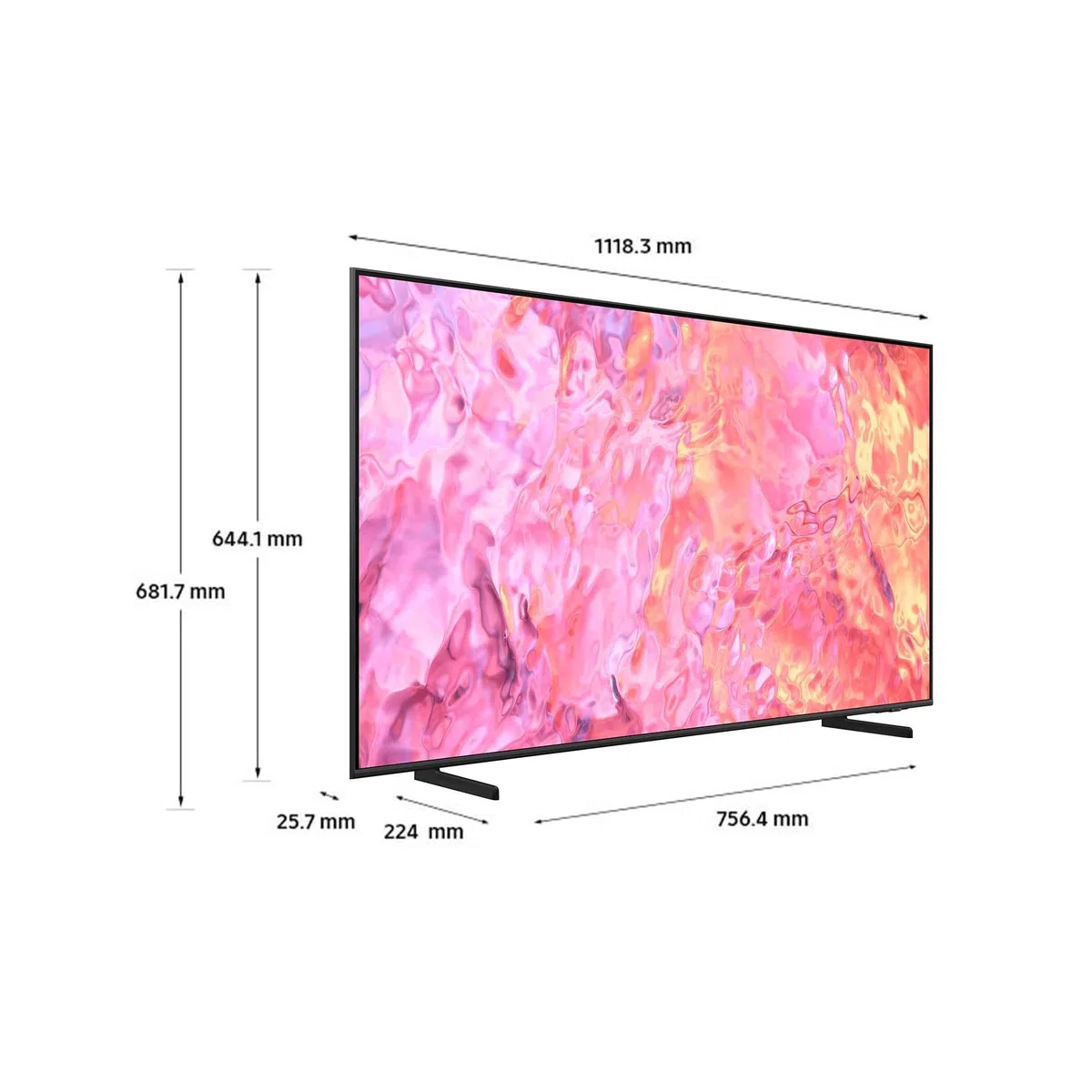 Samsung TV QE50Q60CAUXZT QLED 4K, Smart TV 50" Processore Quantum 4K Lite, 100% volume colore con Quantum Dot, OTS Lite, Integrato con Bixby e Alexa compatibile con Google Assistant, Black 2023
