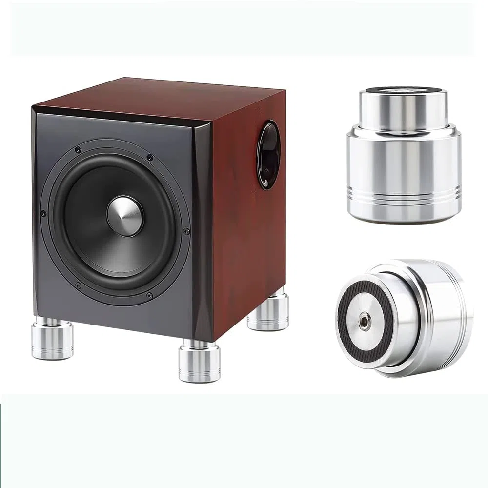 4 piedini isolanti per altoparlante in alluminio HiFi audio ammortizzatore piede Maglev piedi altoparlante stand (5350)
