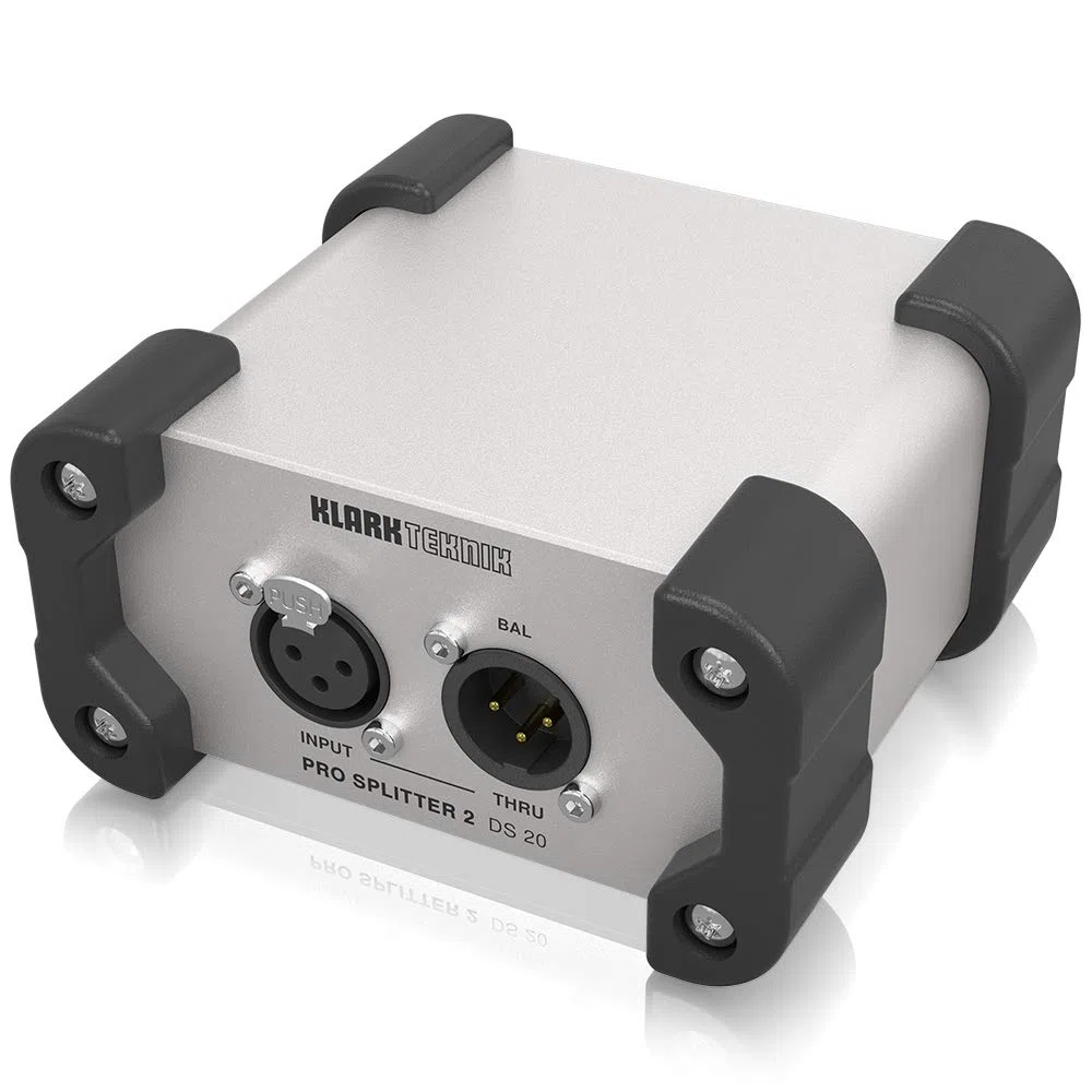 Klark Teknik DS 20 sdoppiatore di segnale passivo 1-in/2-out con trasformatore Midas e gamma dinamica estesa