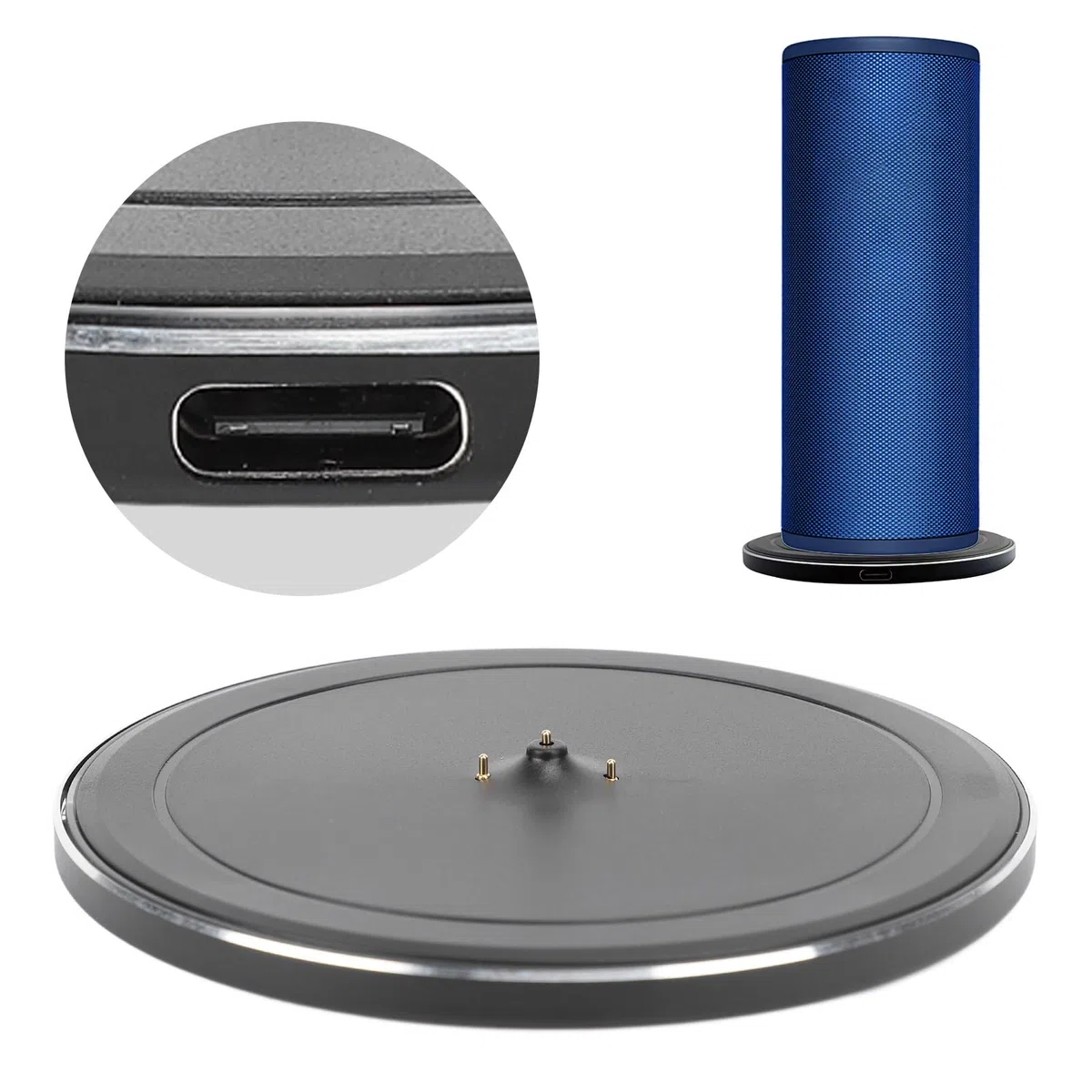 Base di Ricarica per Altoparlante Portatile, Stazione di Ricarica con Supporto e Cavo USB Type-C per Altoparlante Bluetooth