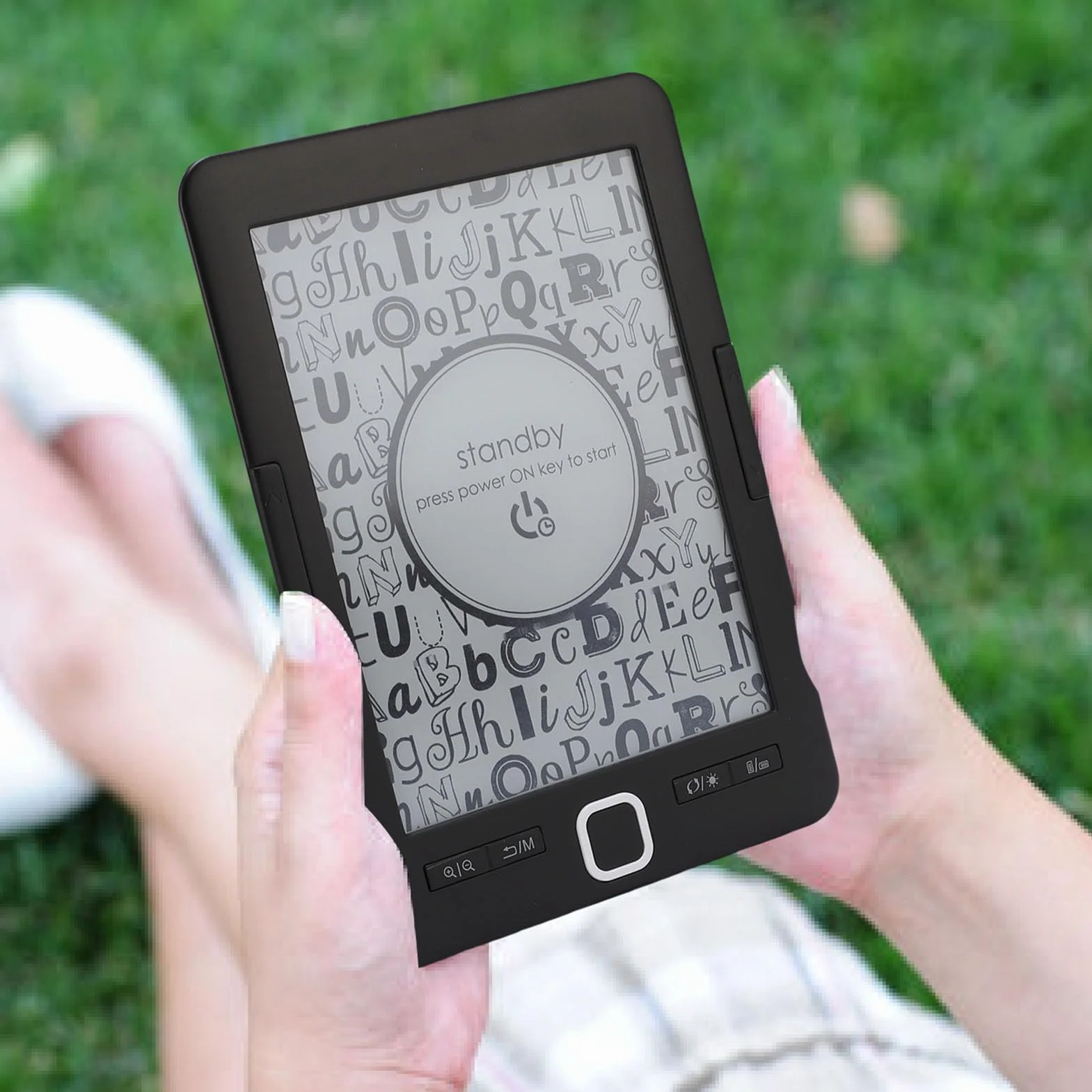 Sorandy Lettore E Book, EReader Touchscreen da 128 MB, 8 GB, 6" con Tecnologia, Altoparlante Integrato E Custodia Protettiva, Tablet Carta Digitale EPaper per Bambini Adulti Anziani