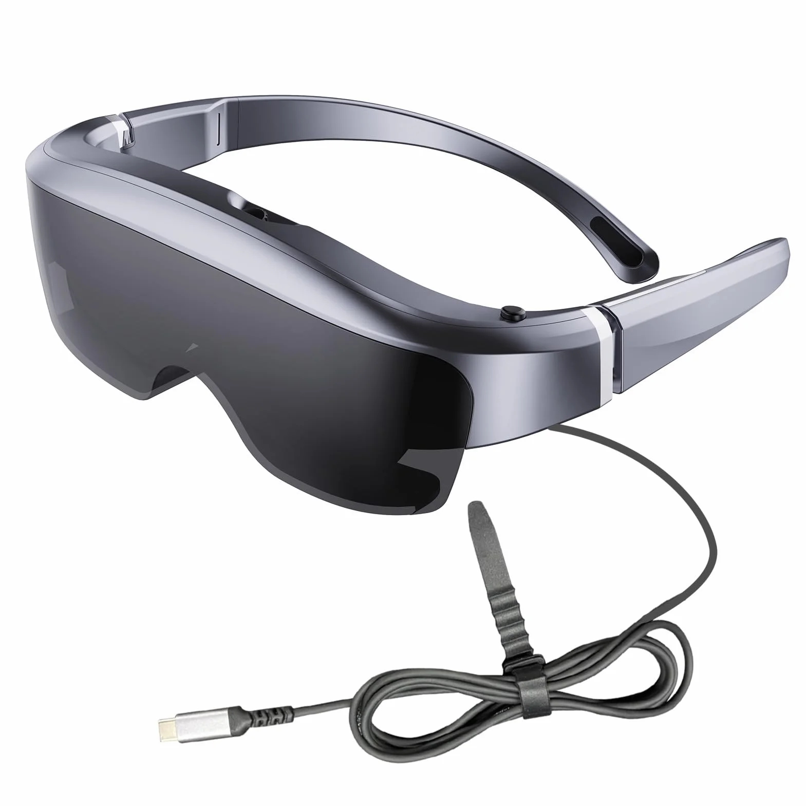 Occhiali Intelligenti con Schermo HD Virtuale da 400 Pollici e Regolazione della Miopia per Esperienza Cinematografica e Giochi, Cinema Portatile e Occhiali da Lavoro