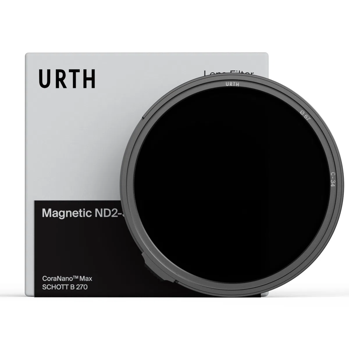 Urth Filtro ND Variabile Magnetico ND2-32 72 mm (Pro) | Gamma professionale 1-5 stop, nano rivestimento avanzato 34 strati, chiusura magnetica