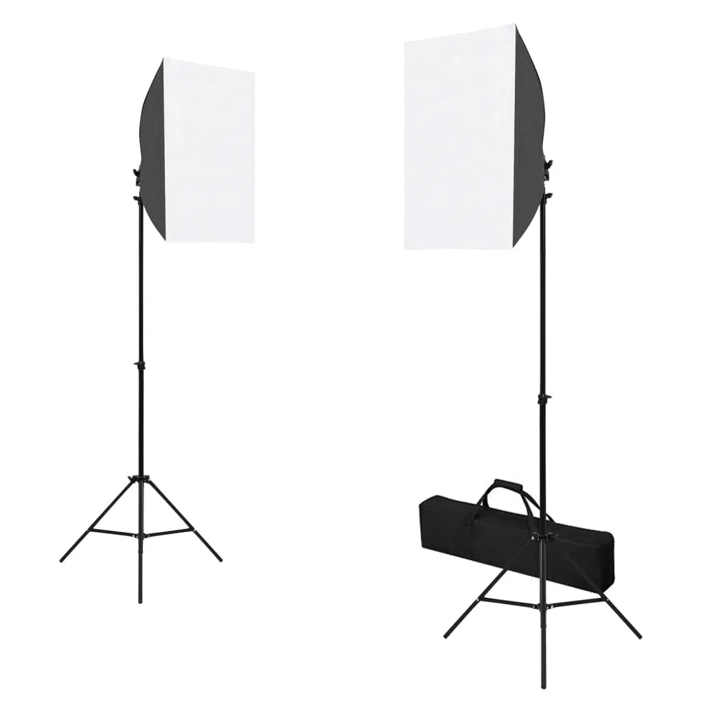 Set da studio fotografico con luci, sistema di sfondo, riflettori, softbox dimmerabile, treppiede, borsa per trasporto, per ritratti, prodotti e videografia in studio domestico e ambiente