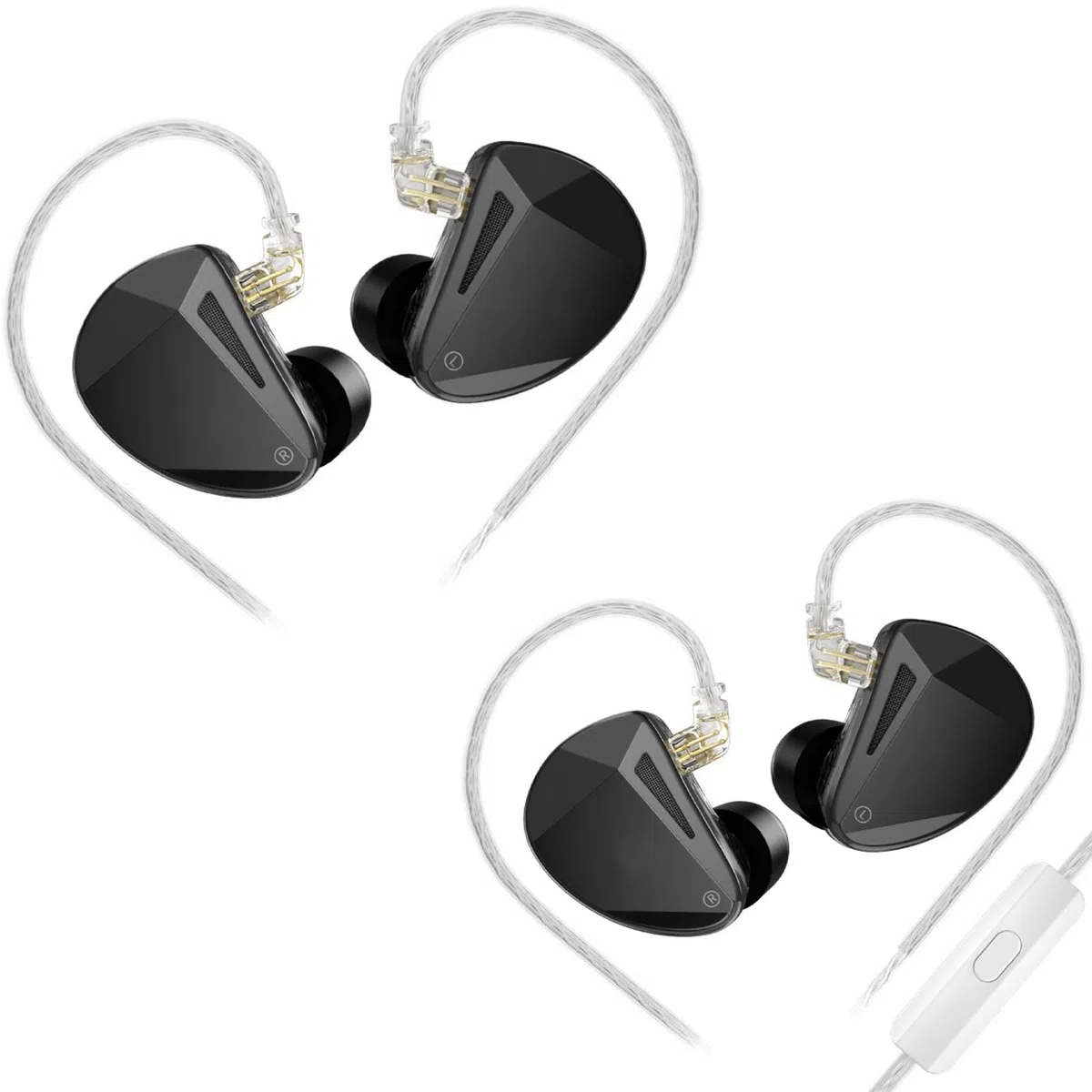 Auricolari in-ear ad alta risoluzione con cavo rimovibile per viaggi, palestra, allenamento, palco, dieci auricolari con driver