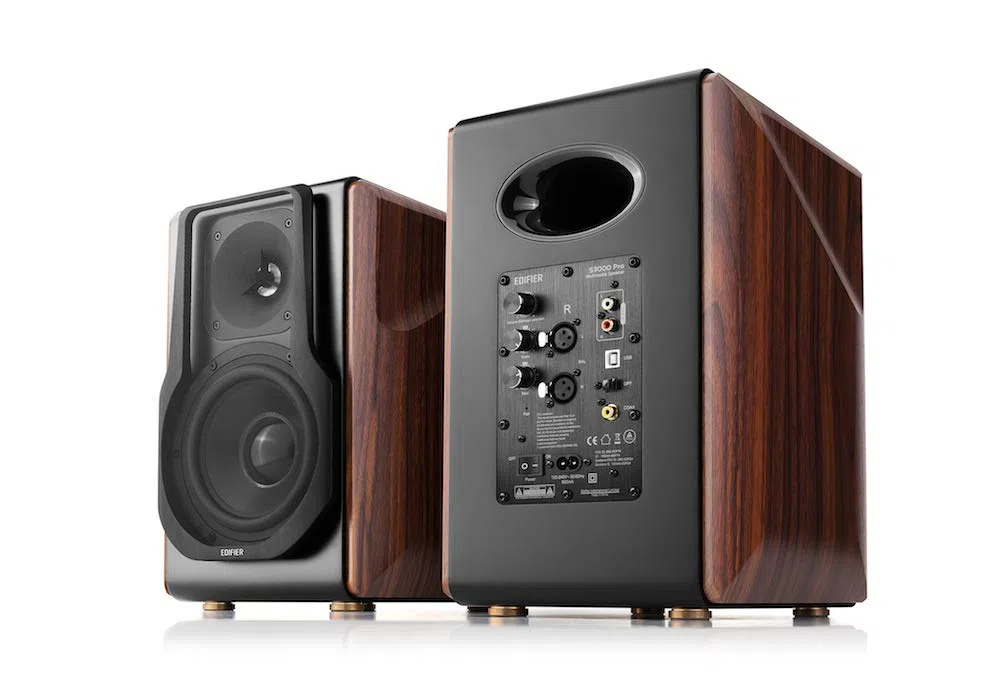 Edifier Altoparlanti attivi Audiophile S3000Pro - Bluetooth 5.0 aptX wireless, audio USB, tweeter a membrana planare e woofer da 6,5", nero