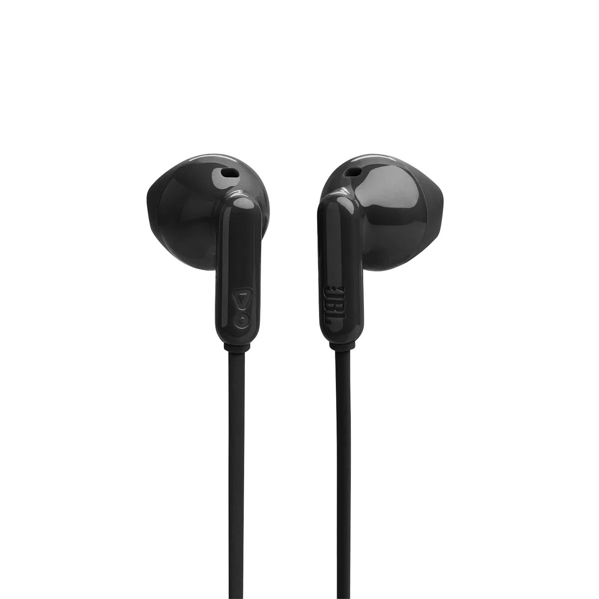 JBL Tune 235BT - Auricolari wireless Bluetooth in-ear con microfono a 3 pulsanti, telecomando e cavo piatto, colore: Nero
