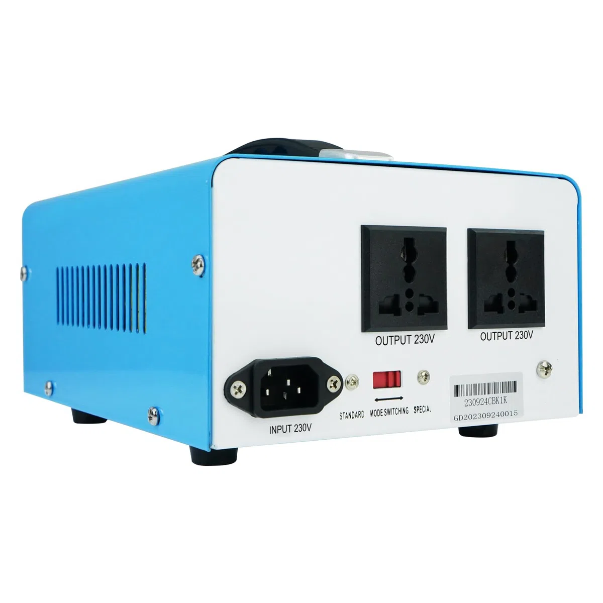 ZHENGXI ELECTRIC Trasformatore di separazione 230 V, trasformatore da 1000 W, display HD, senza Nose, 2 prese di uscita