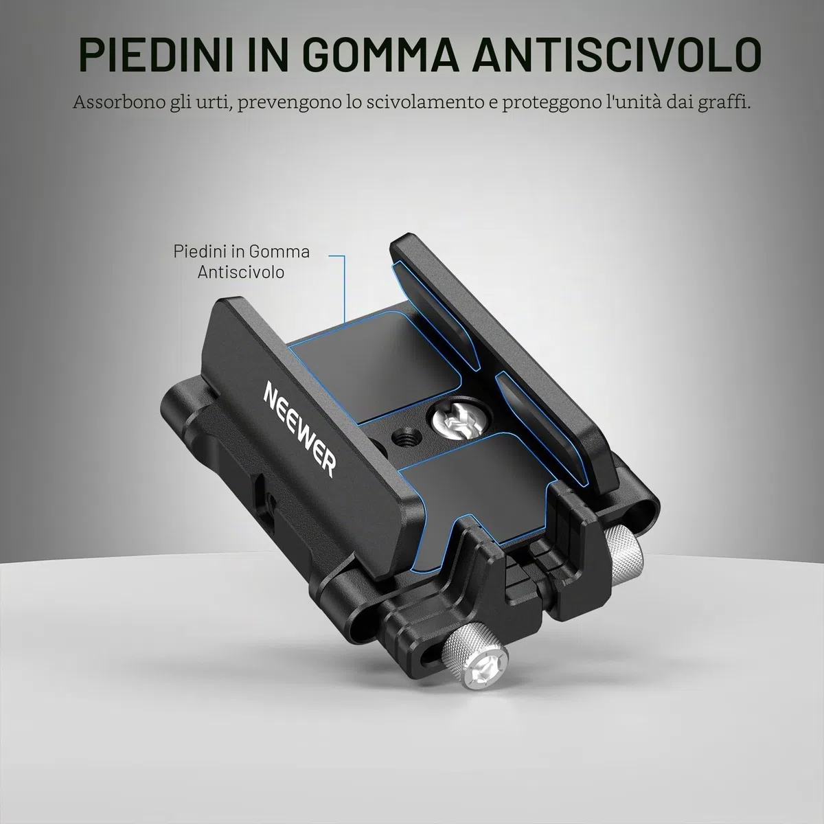 NEEWER Supporto SSD Staffa di Montaggio con Coldshoe Clip Cavo, 1,6-2,6" per Samsung T5 T7 SSD SanDisk Compatibile con SmallRig Cage per BMPCC 4K 6K Compatibile con iPhone 15 Pro Max Phone Cage, UA035