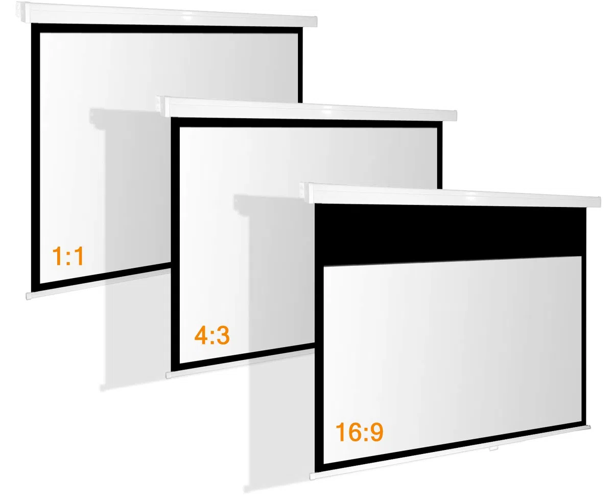 Alphavision SlenderLine Schermo di proiezione Manuale 180 x 140 (174x98) cm 16:9 / Lunghezza Cassa 196 cm / 1,2 Guadagno/HDTV / 3D / 4K / Schermo di proiezione per Home Theater presentazioni