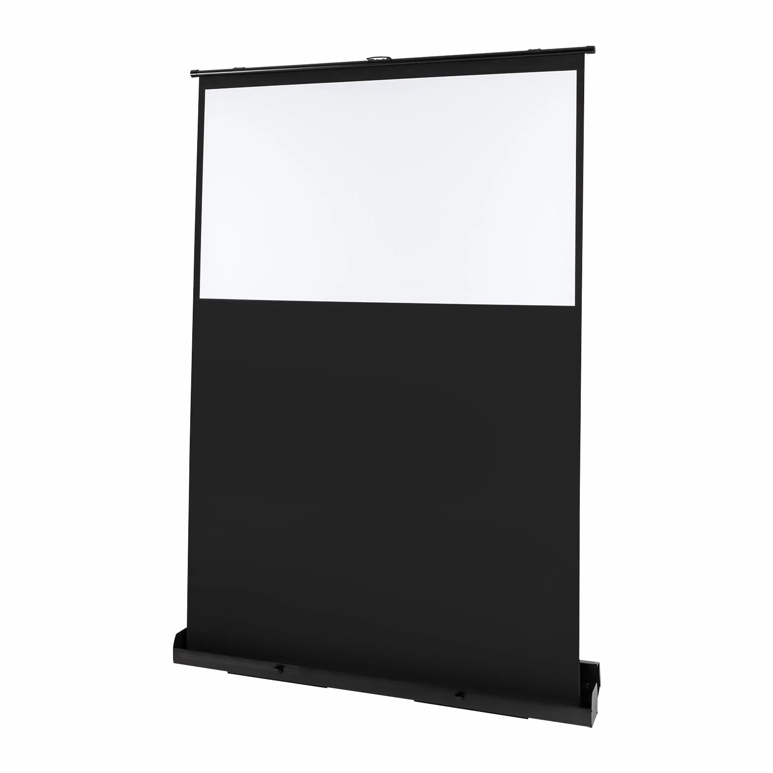 Schermo di proiezione portatile da 60" 133 x 75 cm Full HD 3D portatile per proiettore da pavimento pieghevole - Schermo bianco opaco 16:9 (133x75 cm) con maniglia