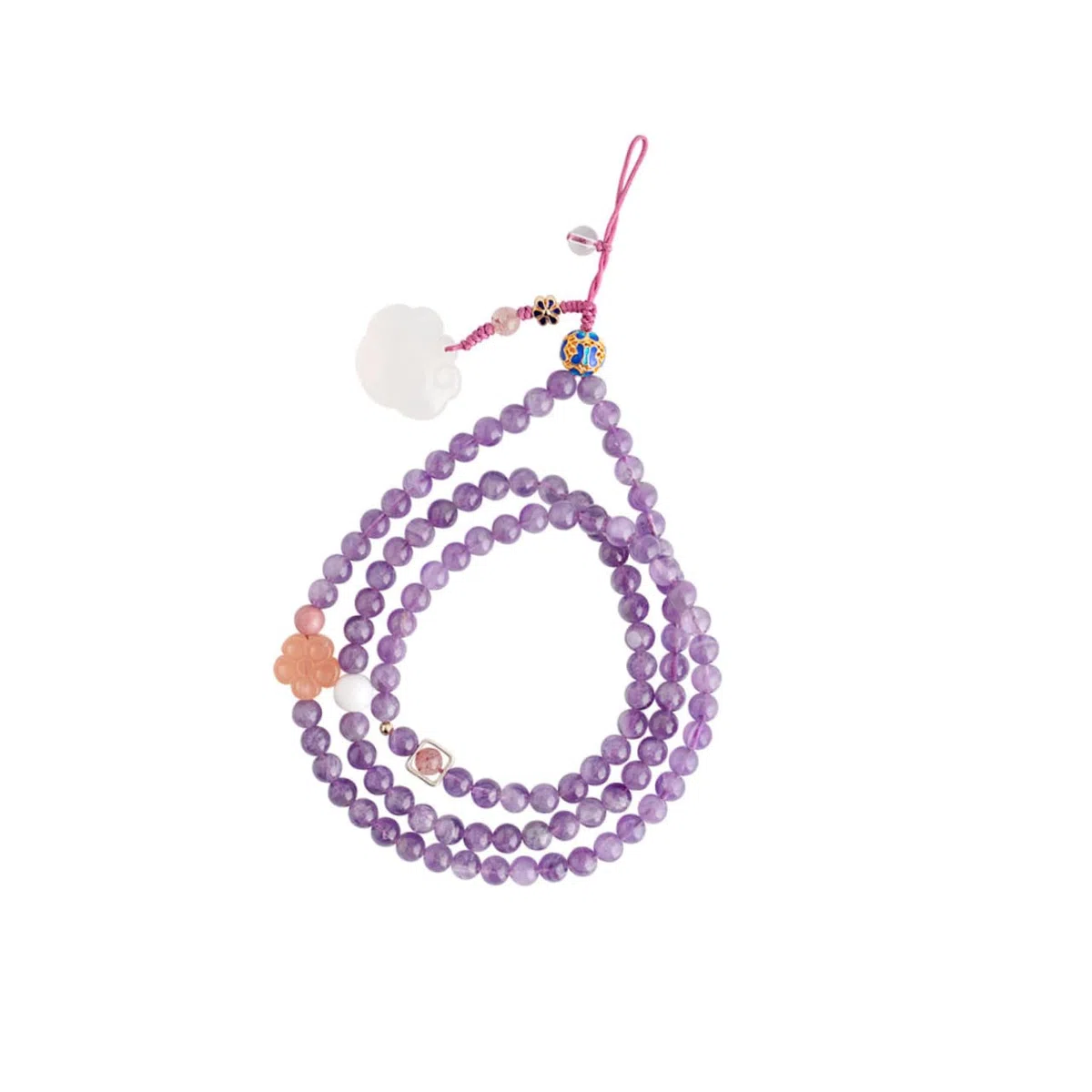 Mipcase cavo per appendere il telefono him per lei cinturino del telefono da polso cinghia degli accessori per cellulari cordino per telefono cavo telefonico Violet
