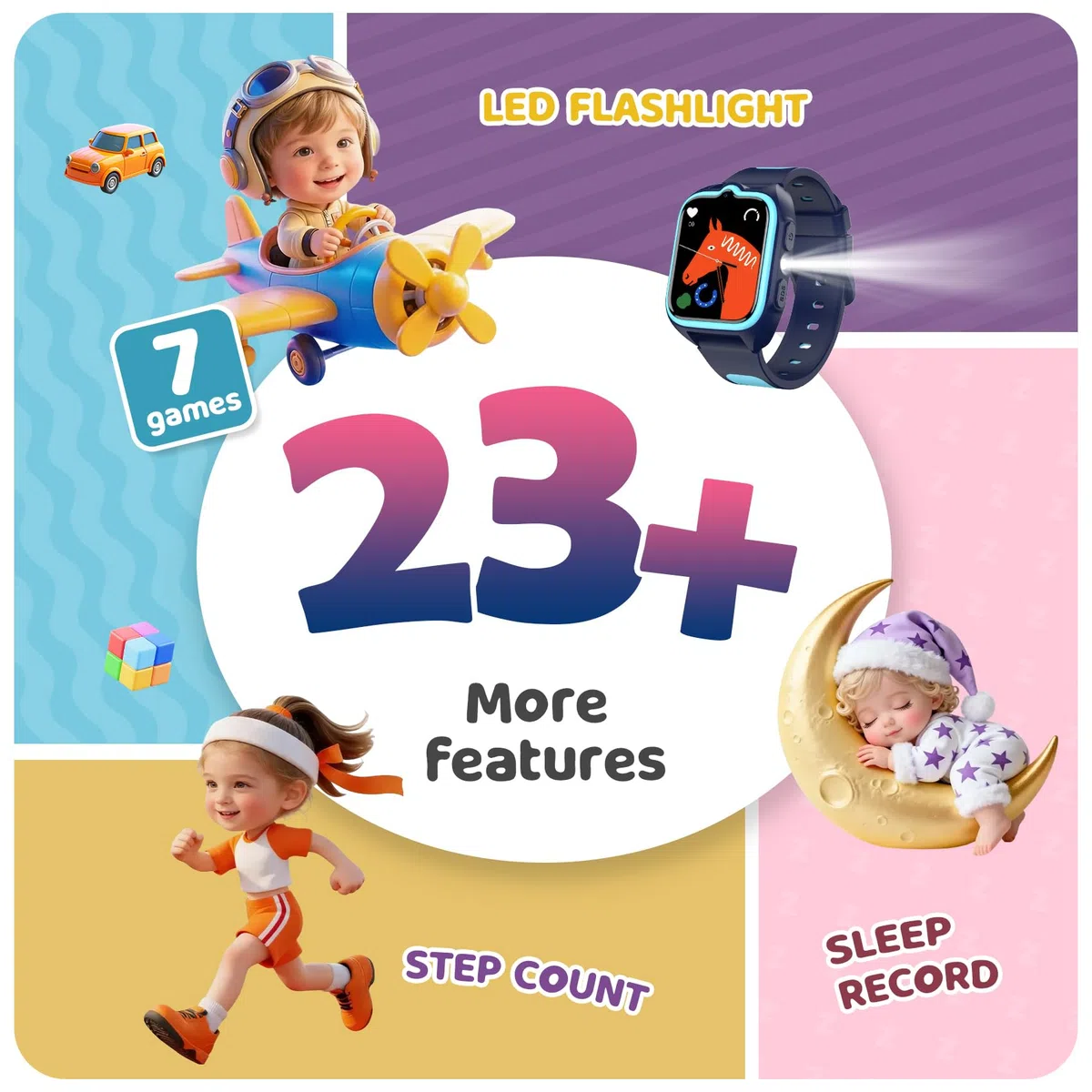Blackview Smartwatch per bambini - Z30 Blu