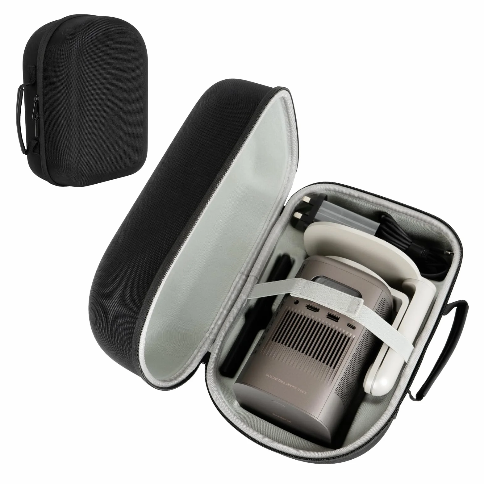 Custodia per XGIMI MoGo Pro/MoGo 2 Mini/MoGo 2 Pro, Carrying Case/Custodia/Valigia compatibile con proiettore MoGo, caricatore multi-angolo, telecomando e altri accessori (aggiornamento)