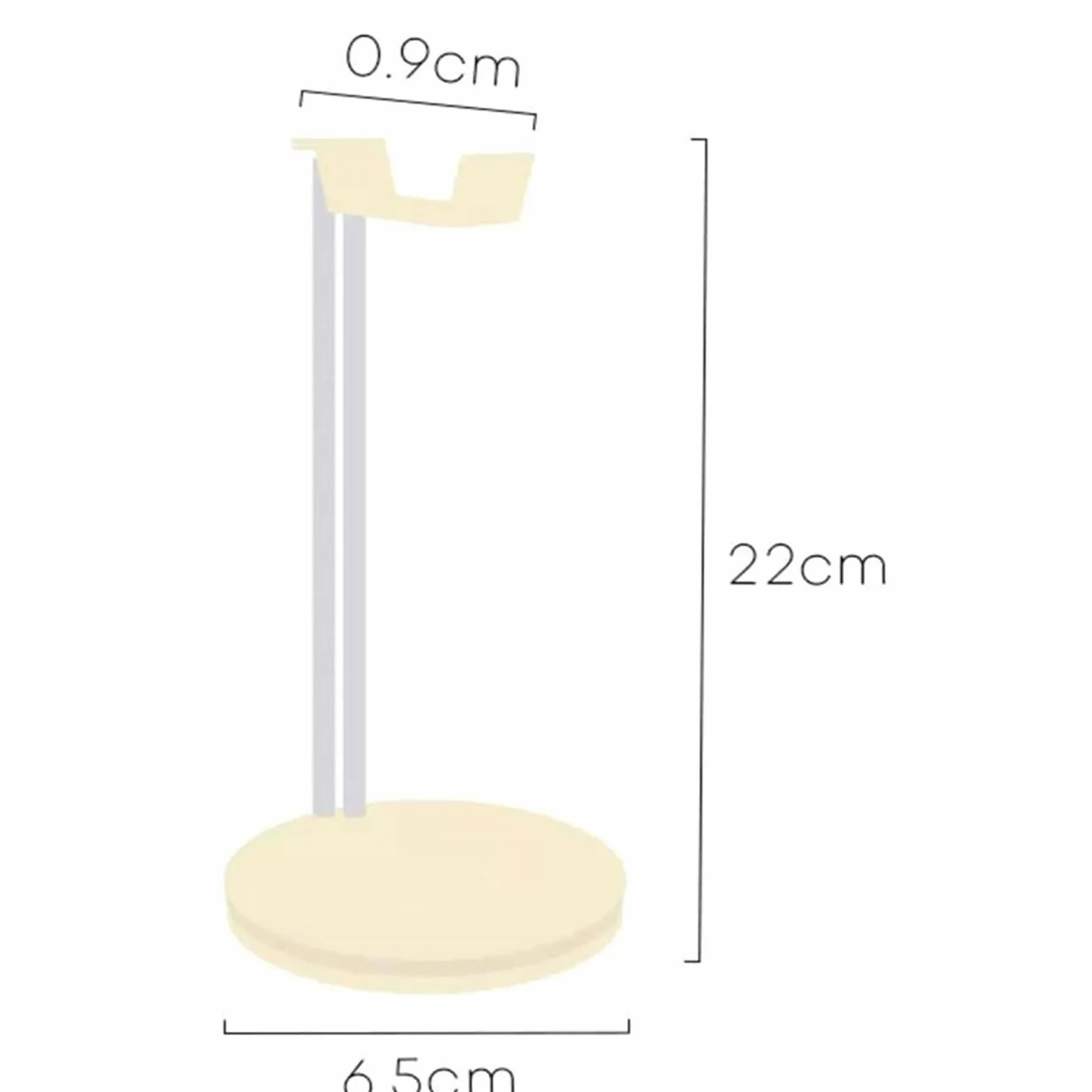 Supporto per Cuffie Supporto per Cuffie in Lega di Alluminio + ABS Supporto per Ripiano per Display da Tavolo Supporto per Cuffie per PC sopra L'orecchio Headphone Stand
