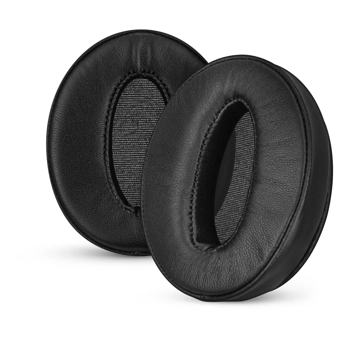 Brainwavz - Cuscinetti auricolari di ricambio per Sennheiser HD 4.50, HD 350BT, HD 4.40BT, HD 4.50BT, HD 4.50BTNC, HD 450BT, in morbida pelle e memory foam, 2 Paia, Nero