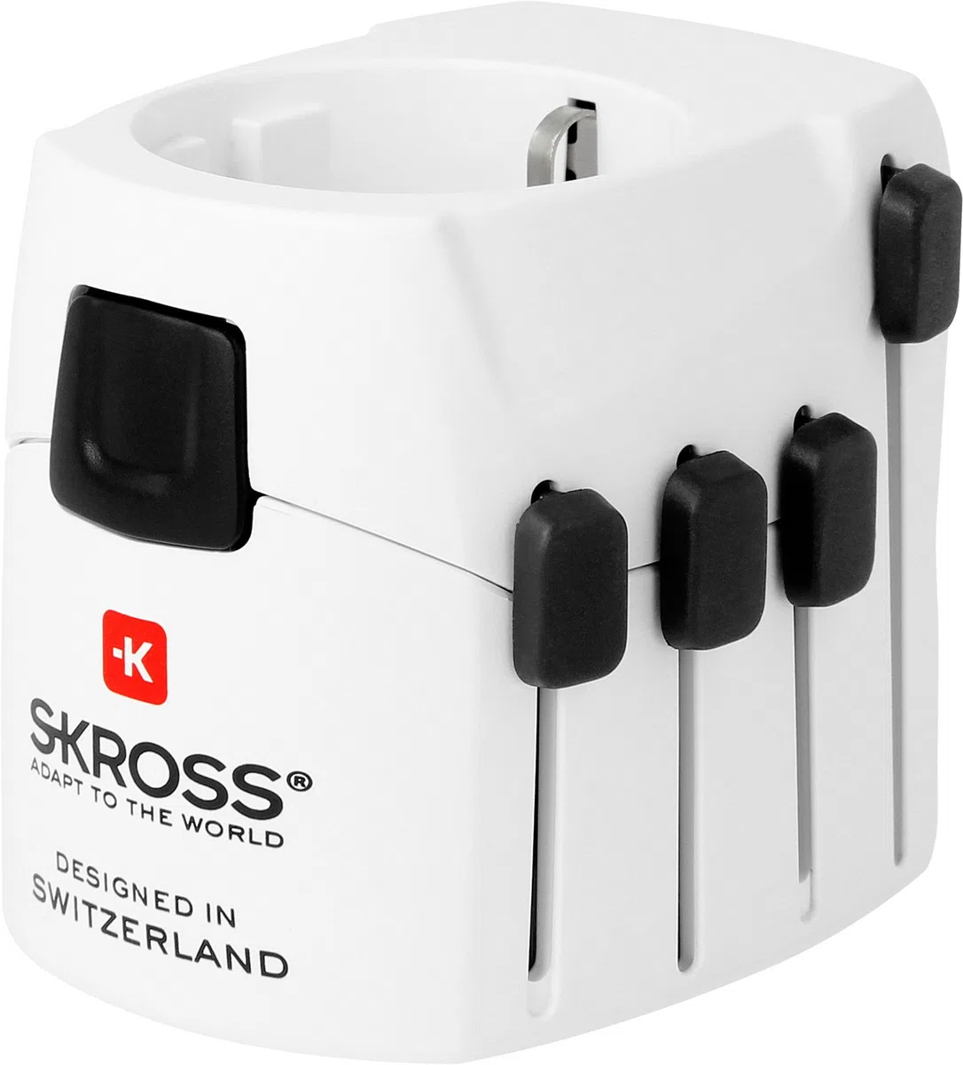 Skross PRO - World Universale Universale Bianco adattatore per presa di corrente