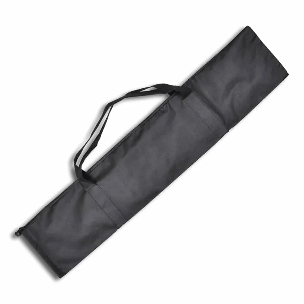 Sistema di sfondo fotografico con sfondo in cotone, 600 x 300 cm, nero, treppiede in alluminio regolabile in altezza 75-210 cm, pieghevole, portatile, opaco, antipiega, per foto e video