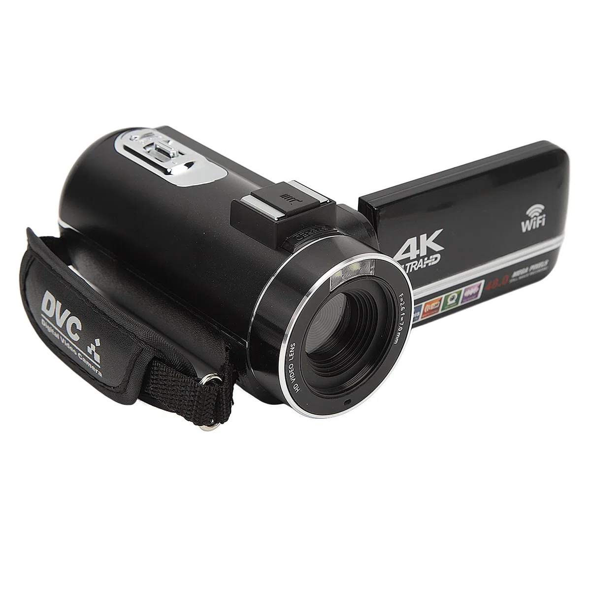 ciciglow Videocamera Digitale HD 4K, 48MP, Zoom 18X, Touch Screen 3.0 Pollici, WiFi, Telecomando, Batteria 1500mAh