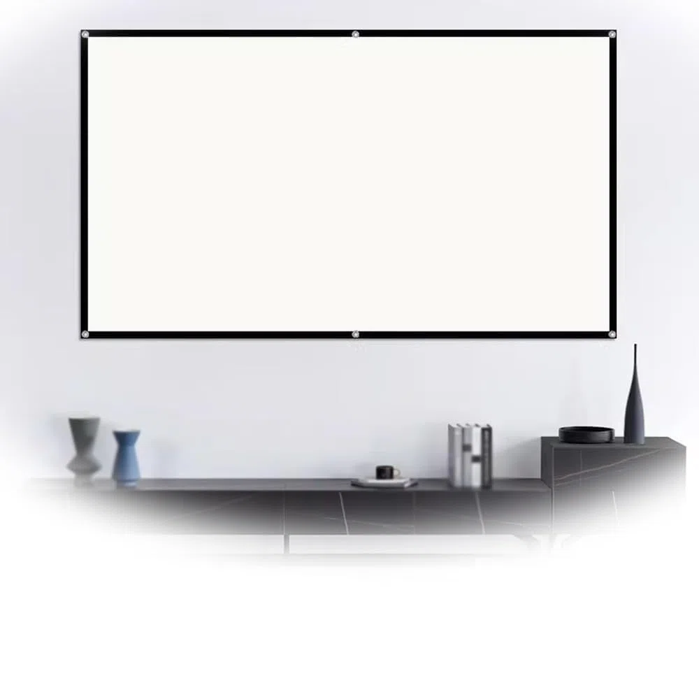 Schermo per Proiettore Mobile Telo Proiettore Pieghevole Schermo Proiezione Esterni Portatile 60 72 100 110 120Pollici Schermo Proiettore Lavabile(60inch-4:3)
