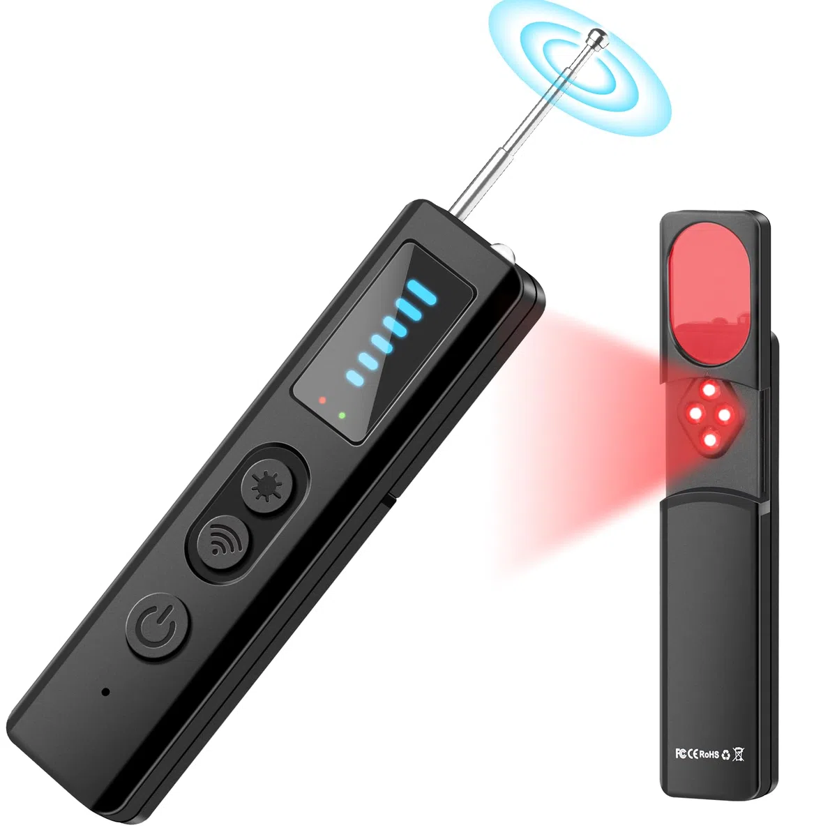 Rilevatore Microspie, Telecamere Nascoste Rilevatore, Rilevatore di Cimici e Microspie Rilevatore GPS di Dispositivi Nascosti, Rilevatore Trova Dispositivo di Ascolto per Hotel Casa Ufficio