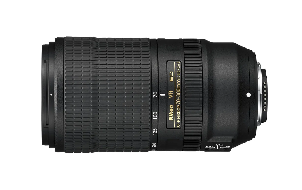 Nikon AF-P 70-300mm f/4.5-5.6E ed VR Teleobiettivo per DSLR, Nero [Nital Card: 4 Anni di Garanzia]