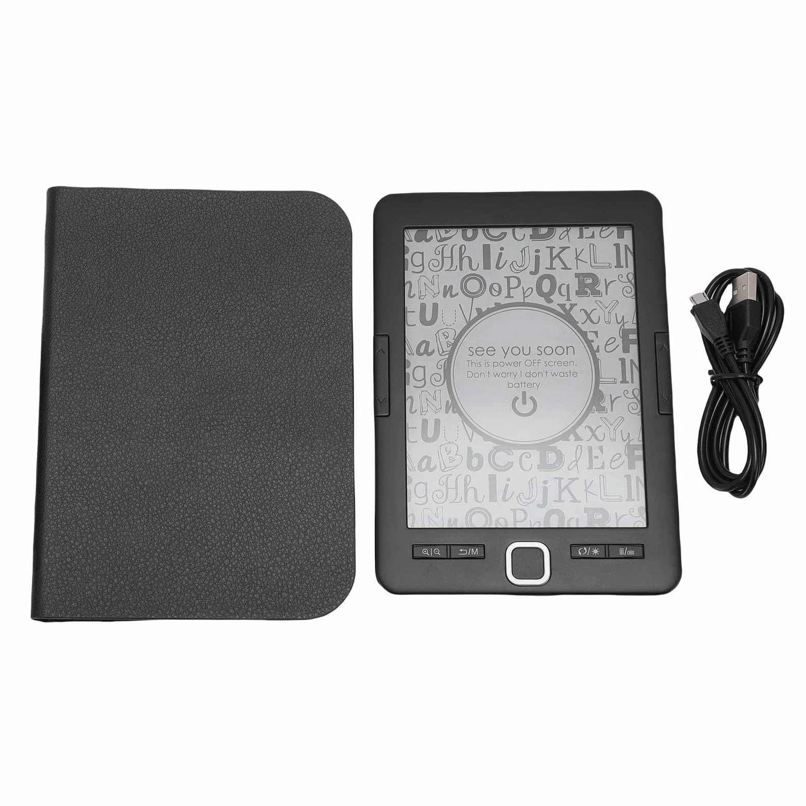Sorandy Lettore E Book, EReader Touchscreen da 128 MB, 8 GB, 6" con Tecnologia, Altoparlante Integrato E Custodia Protettiva, Tablet Carta Digitale EPaper per Bambini Adulti Anziani