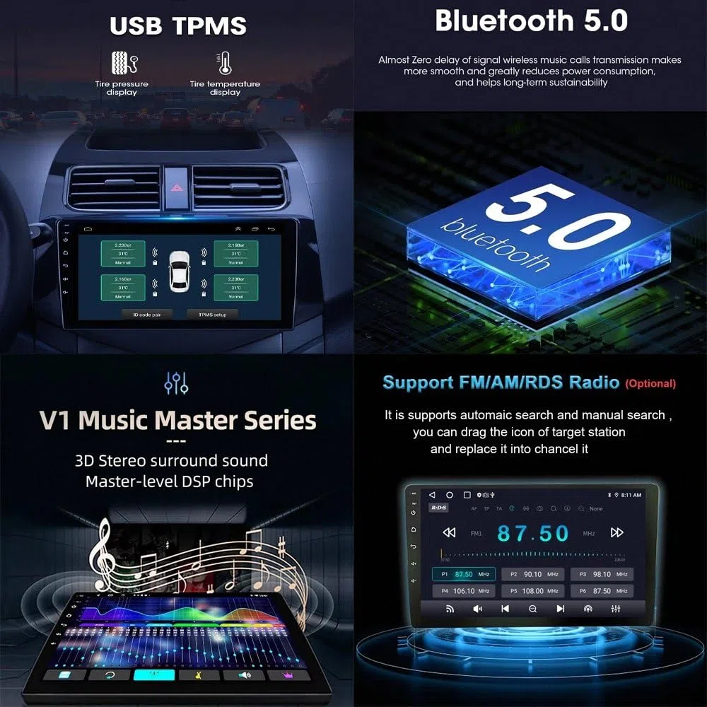Autoradio Car Navigation per Volkswagen VW Sharan SEAT Alhambra 7N 2010-2022 Wireless Carplay Android Auto Stereo Auto Bluetooth Ips con Pantalla Táctil con Gps, 8 Nucleo 8G+256G