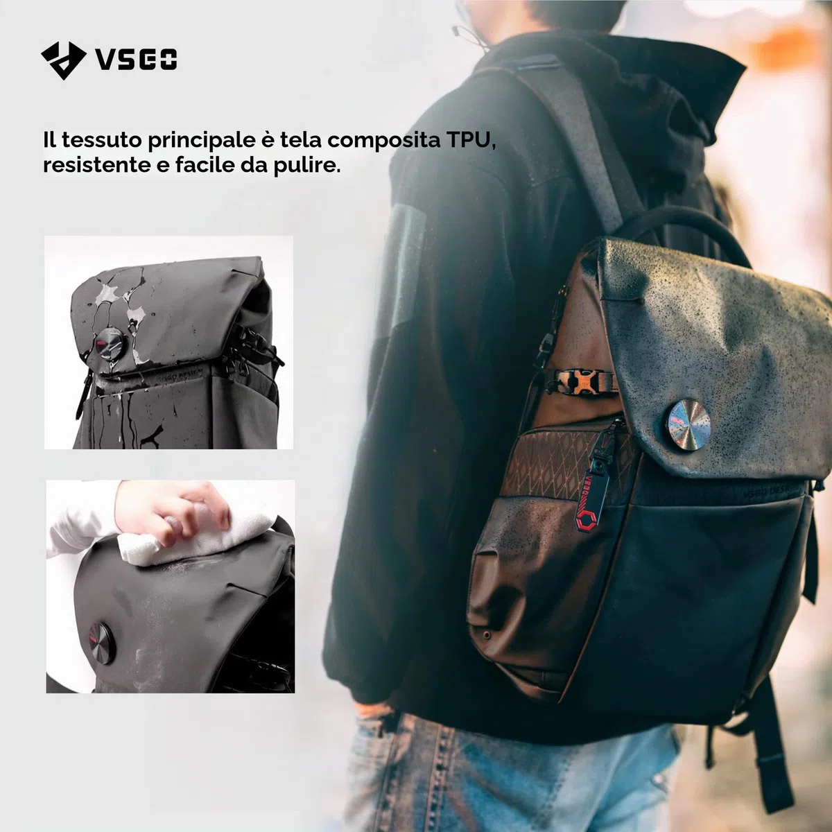 VSGO Zaino per fotocamera professionale DSLR/SLR 20L Zaino di grande capacità, compatibile per fotocamere Sony Canon Nikon