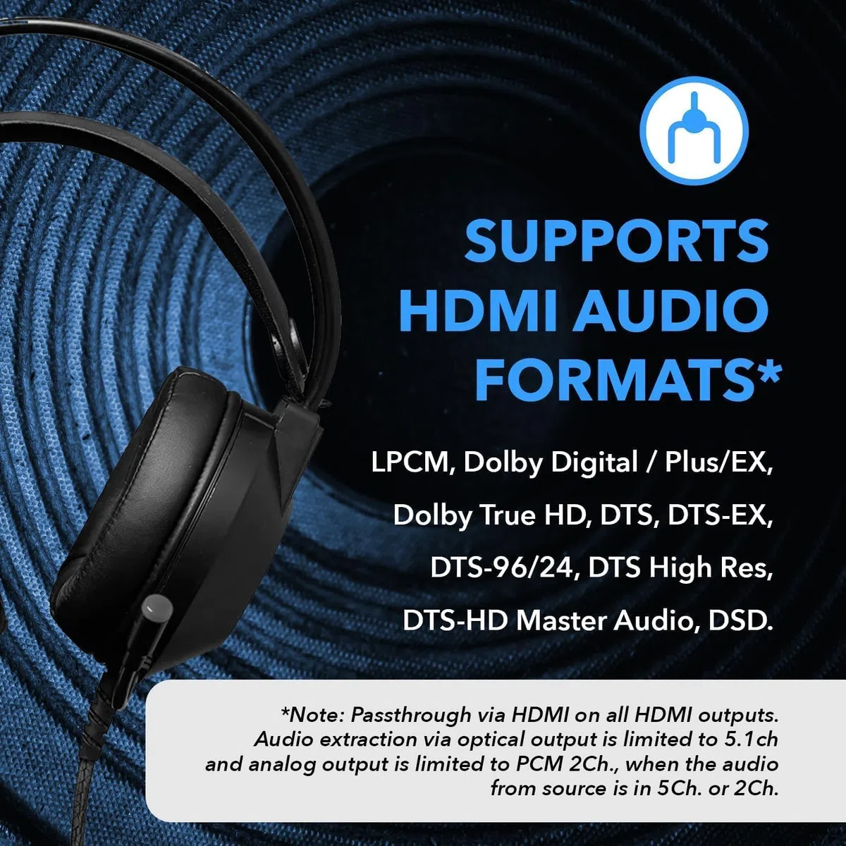 OREI Splitter HDMI 8K 1 in 4 Out, 1 x 4 Duplicate/Mirro Screen with Audio Extractor UltraHD Supports Up to 4K @ 120Hz IR EDID HDCP 2.3 for PS5, Xbox, NVIDIA (BK-104A)