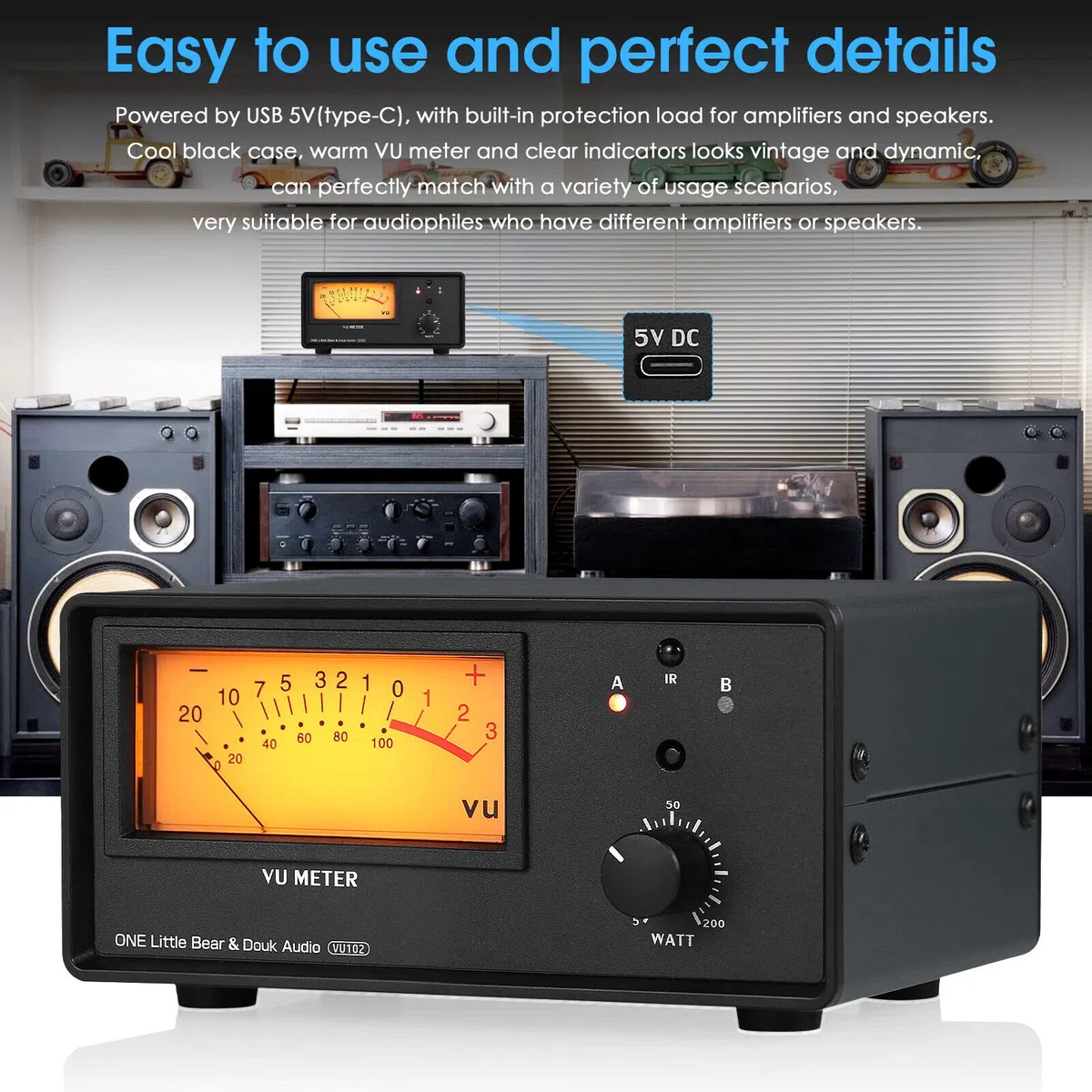 Selettore audio a 2 vie amplificatore/altoparlante commutatore scatola splitter