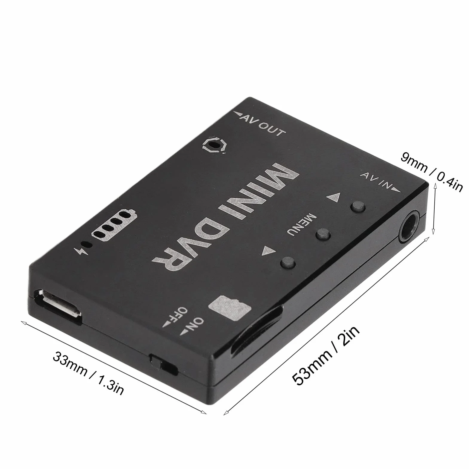 Modulo Mini DVR FPV, Guscio in Lega di Alluminio, Scheda di Memoria da 32 GB, Modulo Registratore Audio RC Accessorio Drone RC per Drone FPV, Auto da Corsa