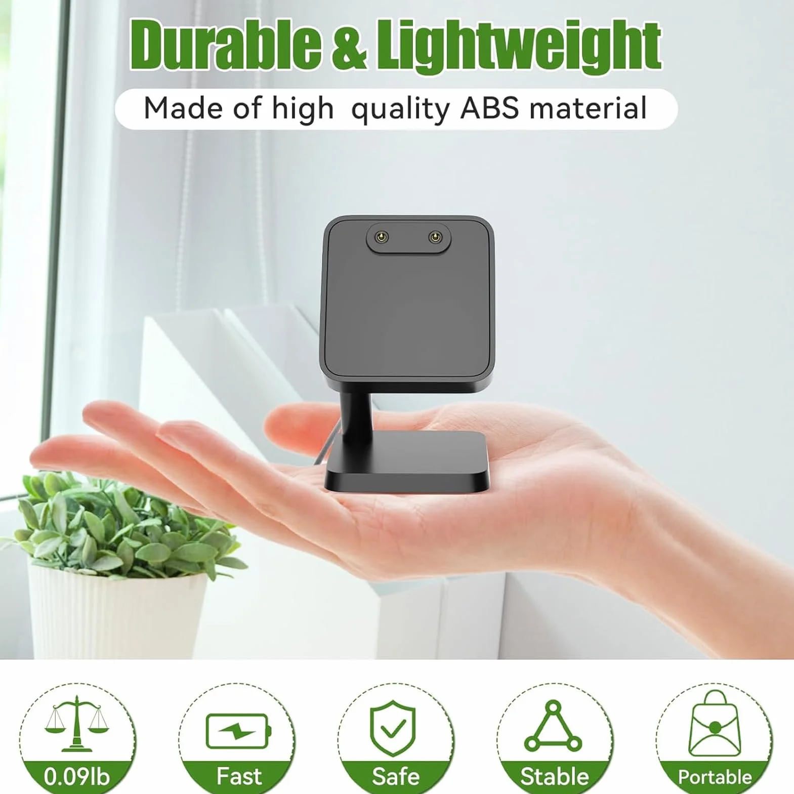 SIXRUN Caricatore Magnetico per Smartwatch, Base di Ricarica per FIT 3 SM R390, Dock Compatto