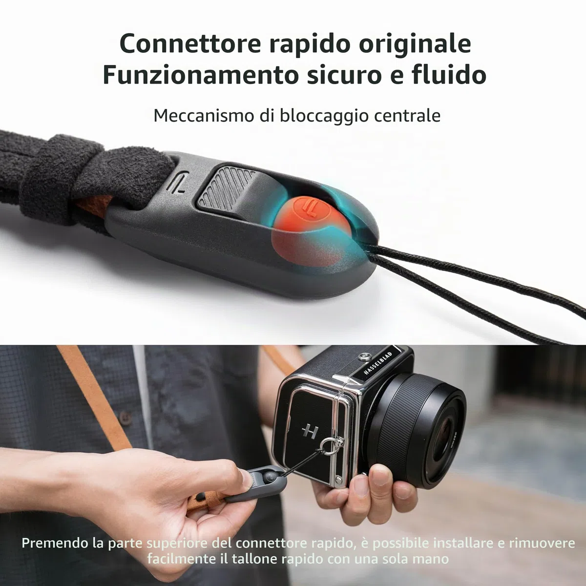 PGYTECH Tracolla per fotocamera in stile retrò, regolabile, alla moda, a sgancio rapido