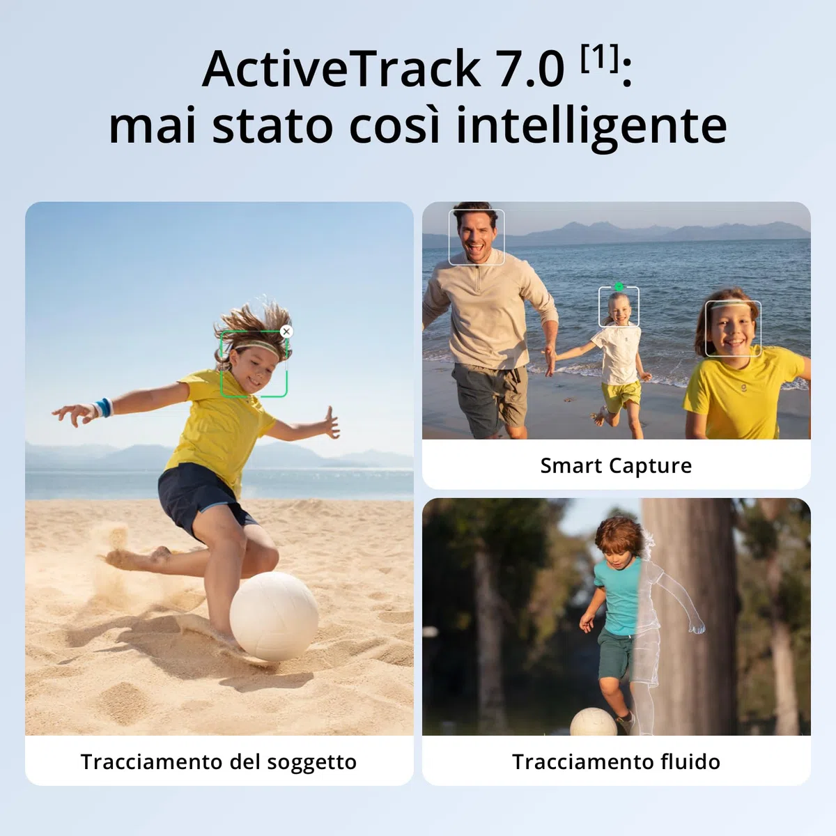 DJI Osmo Mobile 7 Stabilizzatore per iPhone, Android, Treppiede integrato, Ultra-leggero, Stabilizzatore 3 assi per smartphone, ActiveTrack 7.0, ShotGuides, Editing a un tocco, 10 ore di autonomia