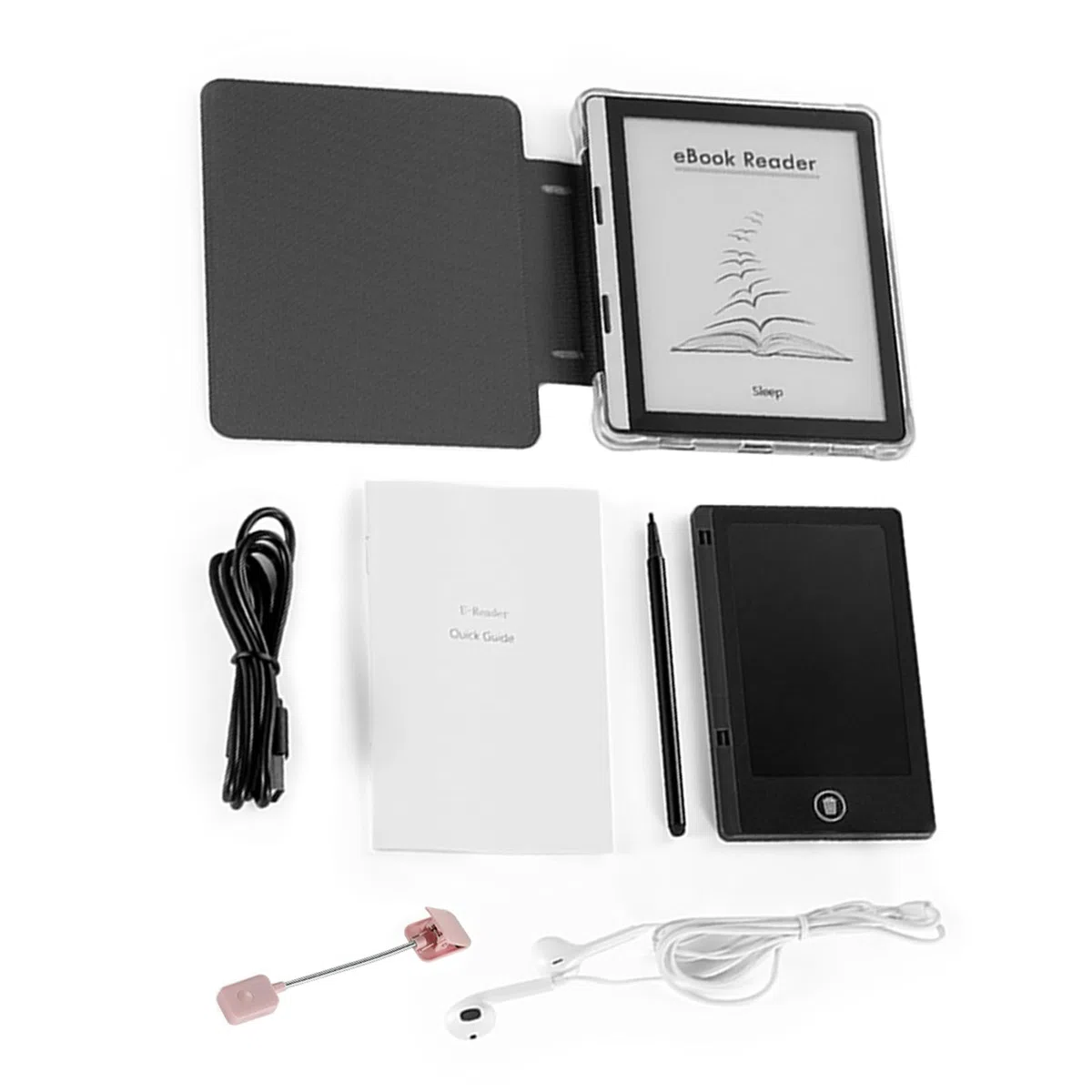 Generic Lettore di Ebook da 5,76 Pollici, Spazio di Archiviazione da 16 GB, Display Antiriflesso per il Massimo Comfort, Tablet da Viaggio Leggero per Formati EPUB PDF MOBI (1G+16G)