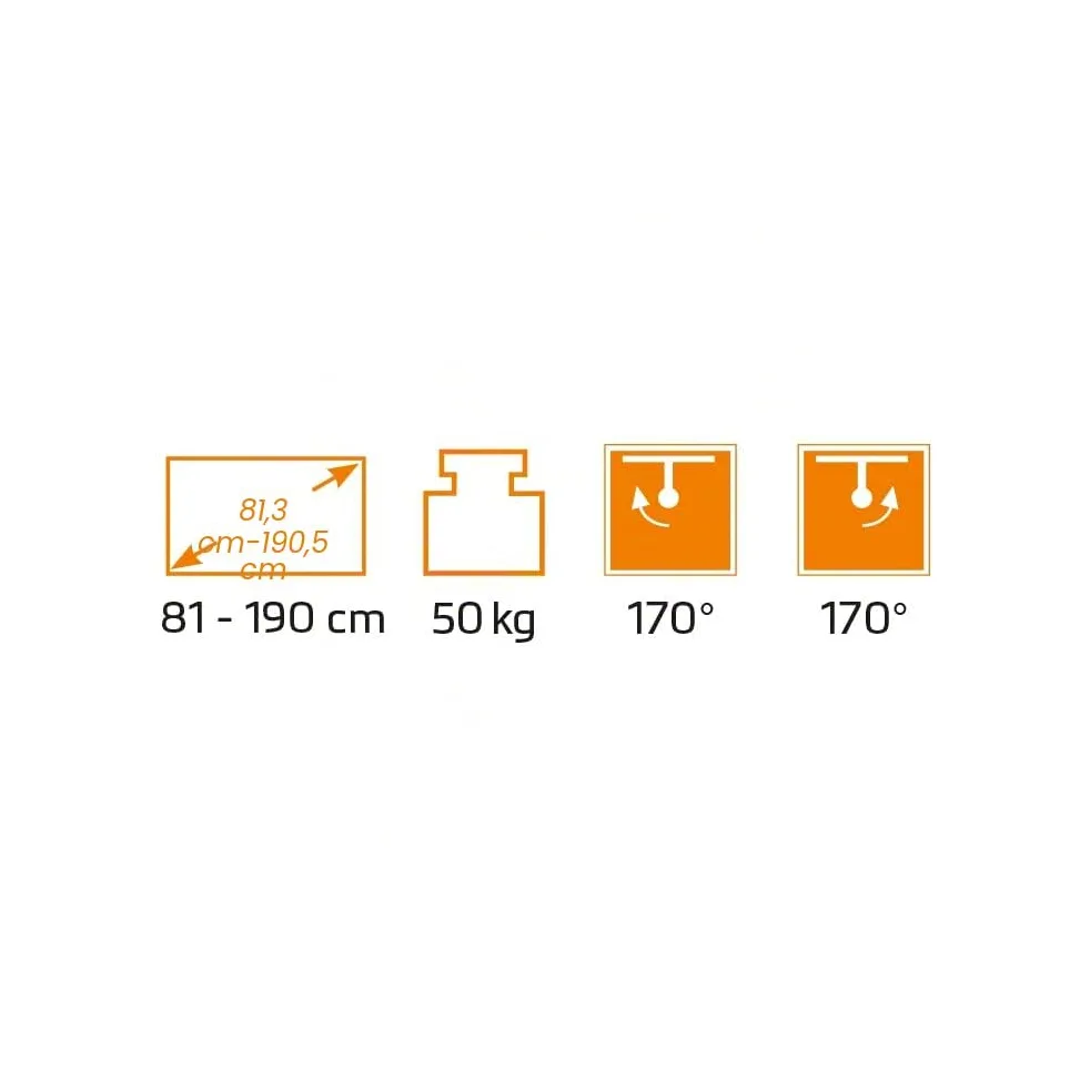 My Wall HP 29-1L - Supporto da parete per TV, 81,3 cm (32) - 190,5 cm (75)