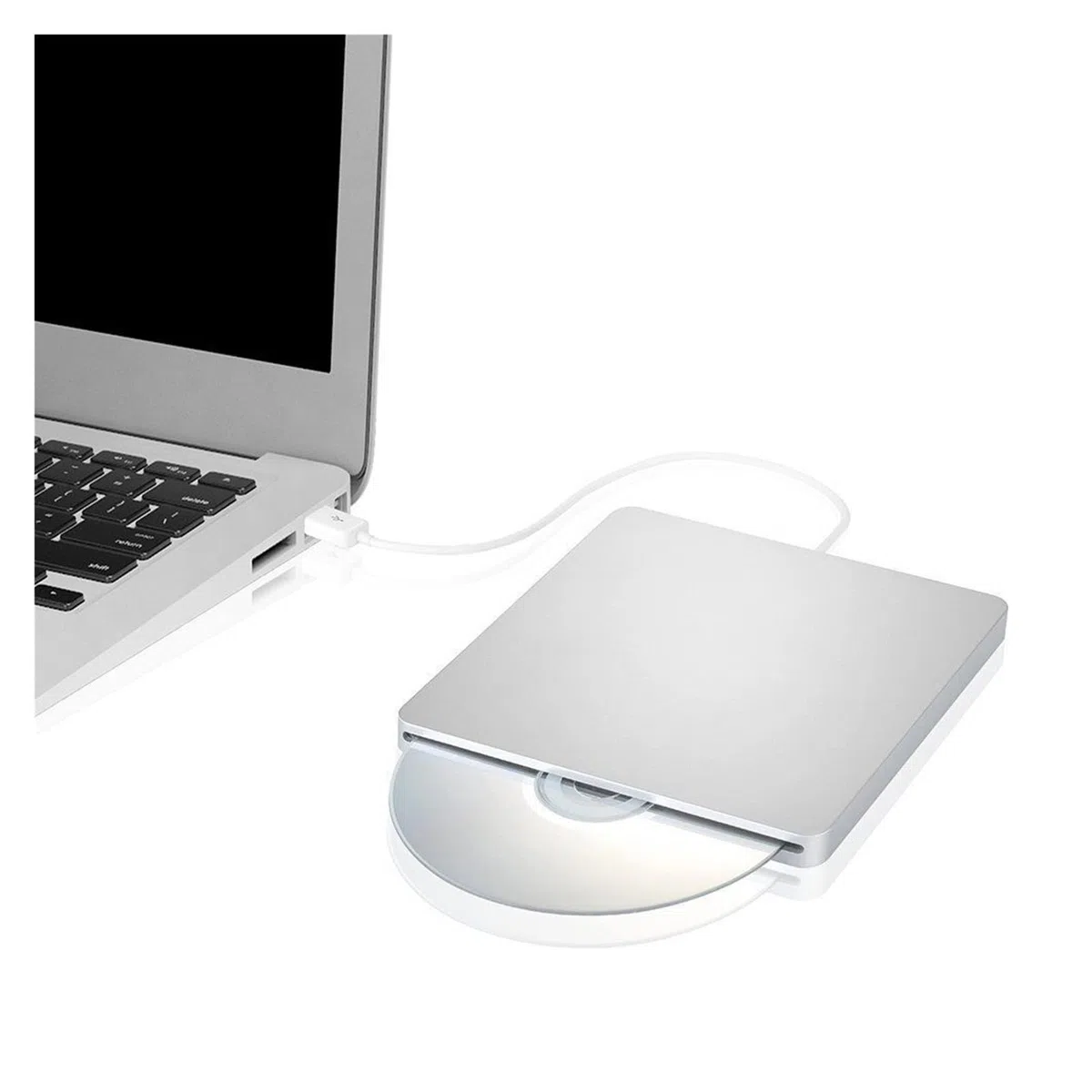 Lettore Dvd Portatile,Lettore Dvd, USB 2.0 Esterno CD Dvd Rom RW Player Burner Drive for Laptop,per la casa, l'auto