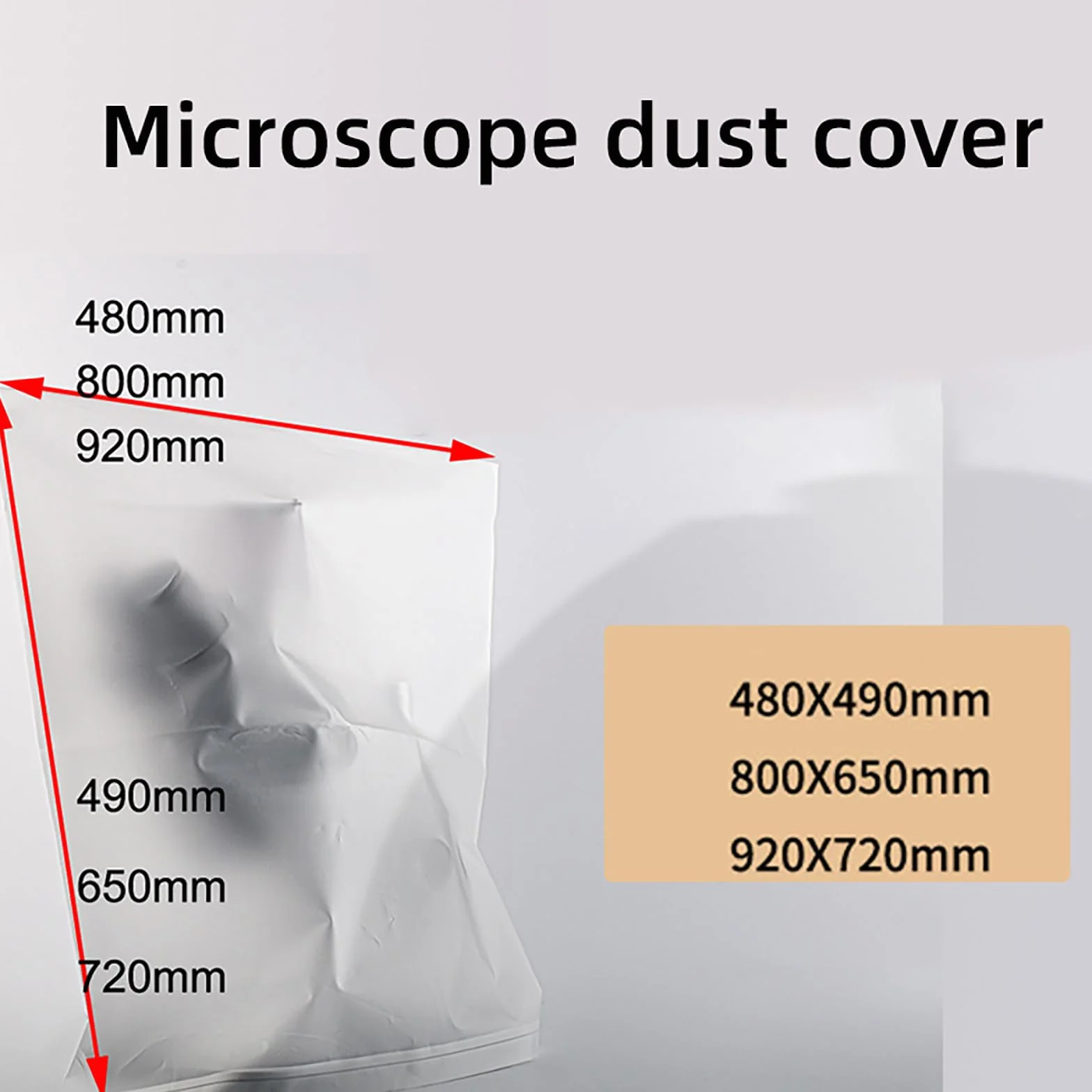 Coperture per microscopio, a prova di umidità, proteggono dallo sporco, riutilizzabili, custodia protettiva per strumenti e lenti da laboratorio