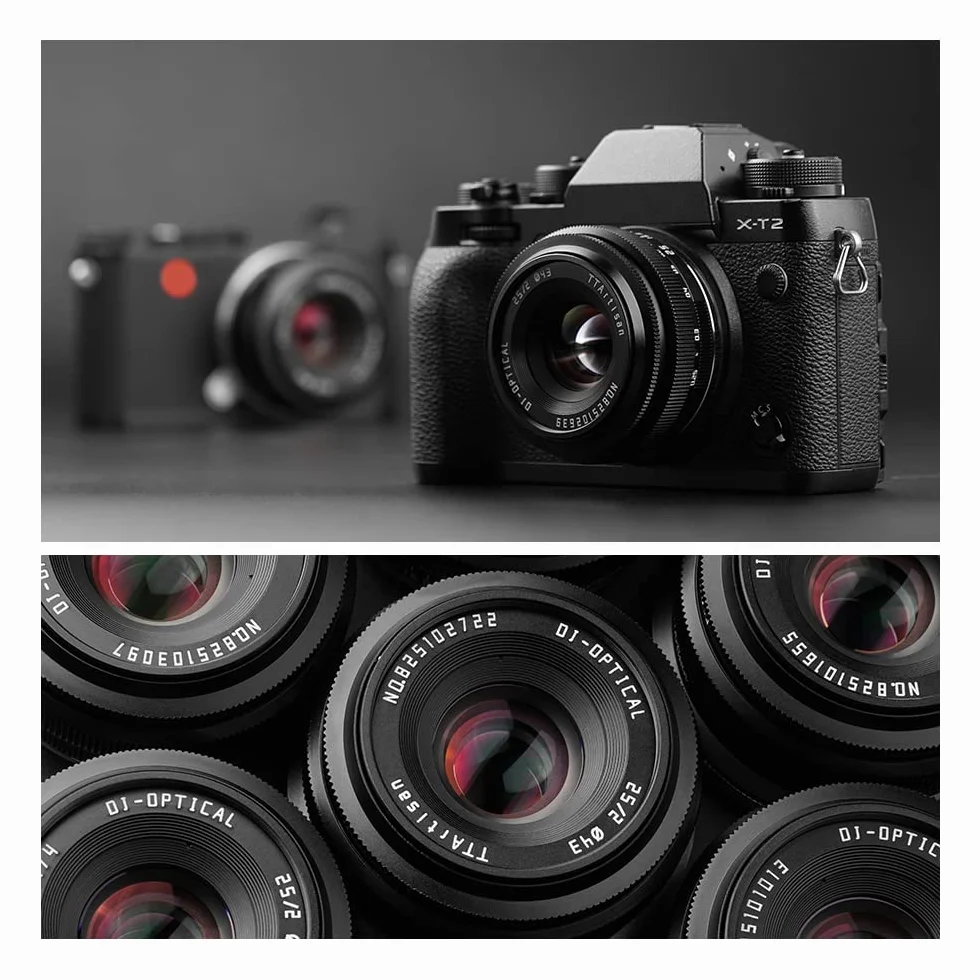 TTArtisan 25 mm f2 per RF-Mount, messa a fuoco manuale APS-C, obiettivo per fotocamera mirrorless, compatibile con Canon EOS-RF-Mount