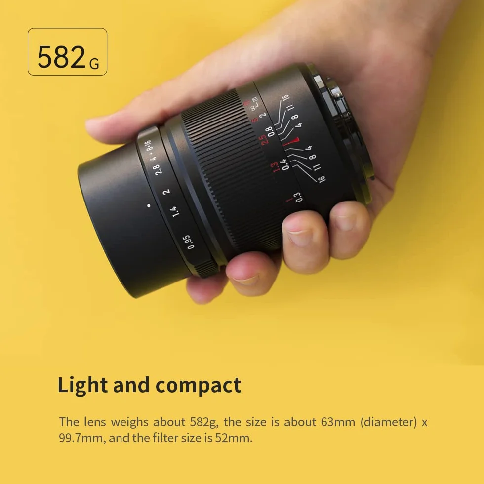 7artisans Obiettivo grandangolare APS-C Prime da 25 mm f0.95 grandangolare compatibile per fotocamere mirrorless Nikon Z, NikonZ6 Z7 Z50