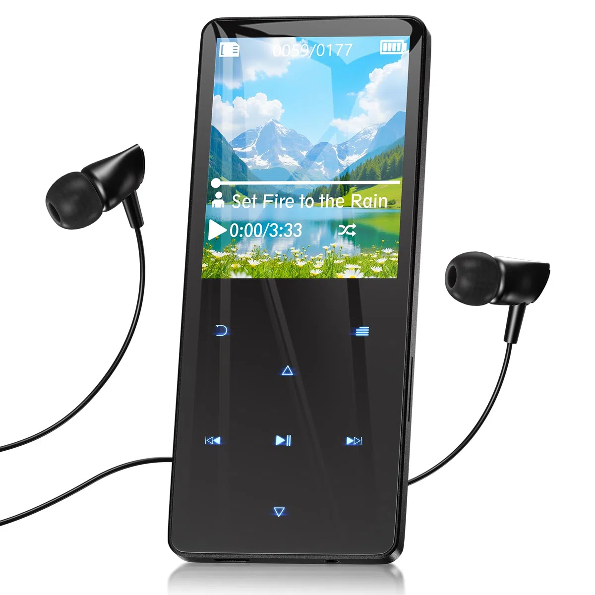 64 GB Lettore MP3 Bluetooth 5.3 Lettore MP3 musicale bambini lettori mp3 portatile Ottimo per sport, radio FM, immagini, registrazioni, e-book, contapassi, qualità audio HIFI lettore mp4