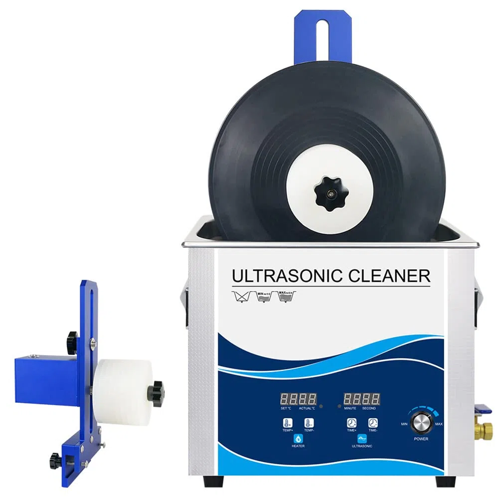 Detergente per dischi in vinile da 6,5 l, con asciugatura riscaldata, temperatura e temporizzazione regolabili per una pulizia profonda