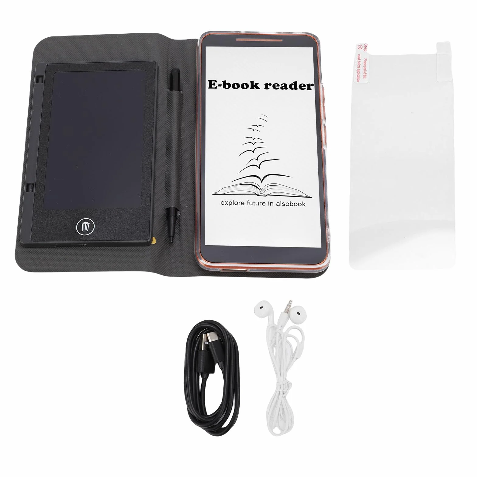 GOWENIC Lettore di E-book Capacitivo HD per 8.1 |Touchscreen da 5,7 Pollici, Memoria 1G+8G, Blocco Note, Custodia Protettiva per Ufficio Domestico
