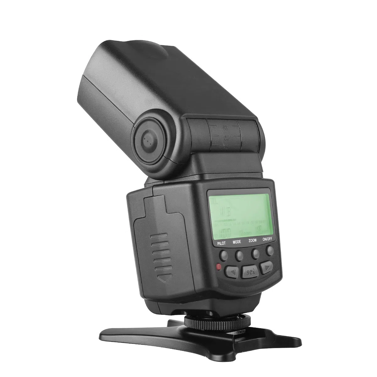 Meike MK430 TTL LCD Flash Speedlite compatibile con fotocamera Canon DSLR Camera EOS 70D 77D 80D Rebel T7i T6i T6s T6 T5i T5 T4i T3i SL2 and with Standard Hot Shoe Stand