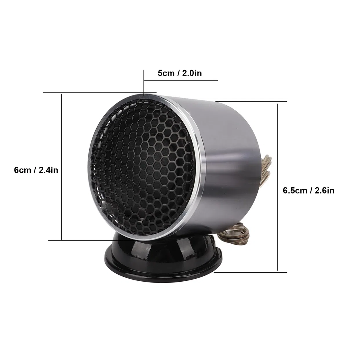KIMISS Altoparlante Midrange per Auto 2,5 Pollici 110 W, Surround Stereo a 360 Gradi, Tecnologia HIFI, Installazione Semplice, Crossover Acuti a Bassa Perdita per Voce Umana Precisa,