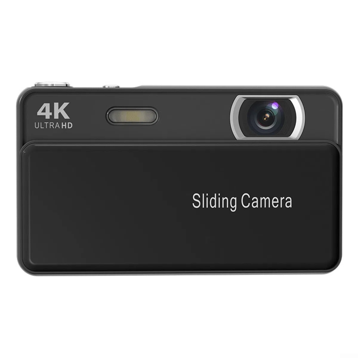 Fotocamera digitale compatta per principianti: videocamera mirrorless con schermo da 3 pollici per registrazione video, gadget leggero in ABS per uso quotidiano (nero)