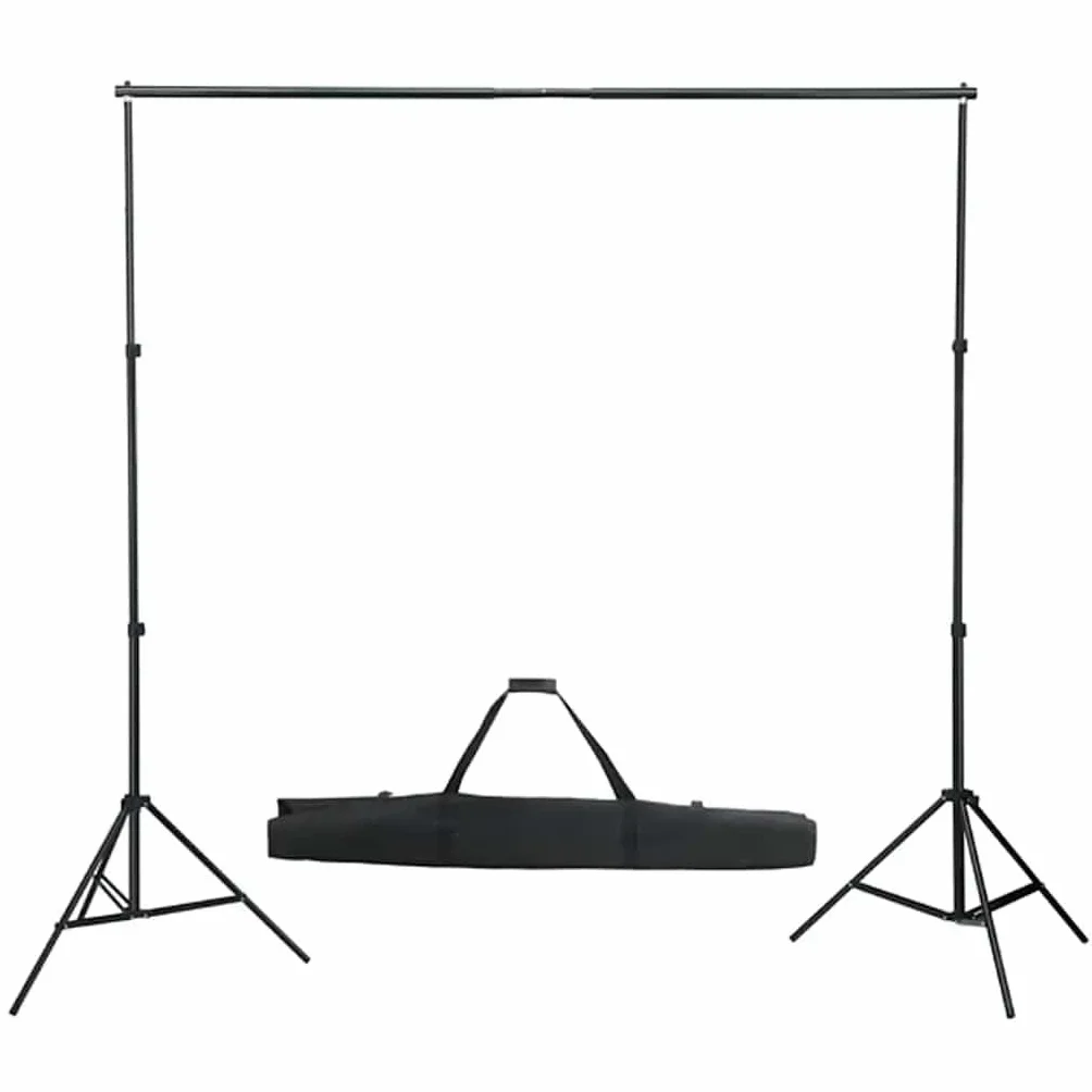 Kit da studio fotografico con illuminazione, sfondo e riflettore per fotografia professionale di ritratti e prodotti in studio domestico, include luci LED dimmerabili